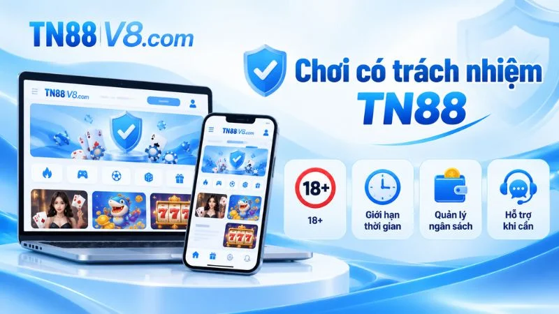 Chơi có trách nhiệm TN88 với giới hạn độ tuổi, thời gian và ngân sách