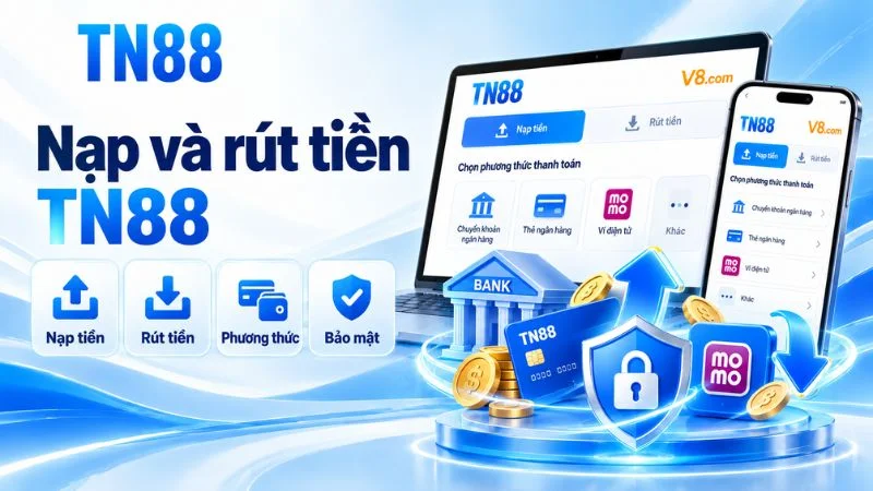Nạp và rút tiền TN88 với các phương thức giao dịch trên máy tính và điện thoại